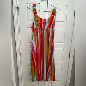 Show Me Your Mumu - Fling Midi Dress - Getaway Stripe - XXL